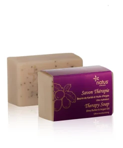 صابون علاجي بزبدة الشيا وزيت الأرغان / فائق الترطيب ناتوس