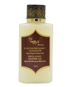 جل دوش مقشر بزيت الأركان والعود 200 مل ناتوس