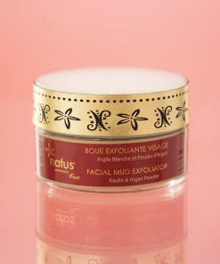طين مقشر للوجه بالطين الأبيض وبودرة الأرغان 100 مل ناتوس
